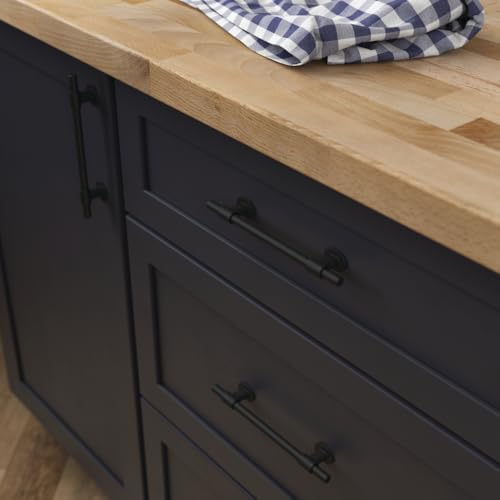 Franklin Brass 10 Pack Matte Black Cabinet Handles Adjustable Drawer Pulls for Kitchen Cabinet Knobs Dressers and Cupboards Fits 1-3/8 to 6-5/16 inch (35–160mm) Hole Center | Adjusta-Pull™