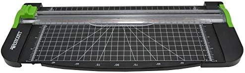 Westcott 12" Titanium Paper Trimmer Scrapbooking Tool, Black