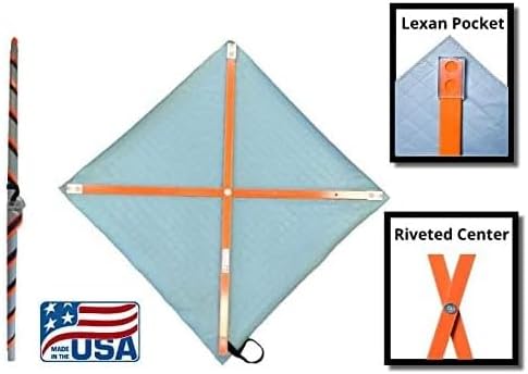 Traffic Roll-Up Sign Kit with Stand – Collapsible Safety Sign & Heavy-Duty Portable Stand, High Visibility, Easy Setup (Construction Ahead, Reflective)