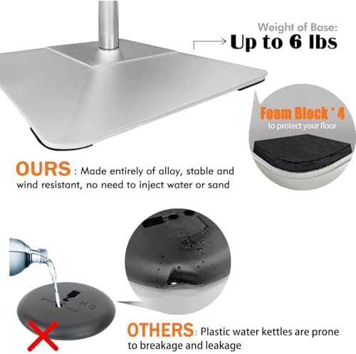 Sign Stand for Display, Weighted Iron Base Heavy Duty Signage Holder