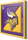 YouTheFan NFL Minnesota Vikings 3D Logo Series Wall Art