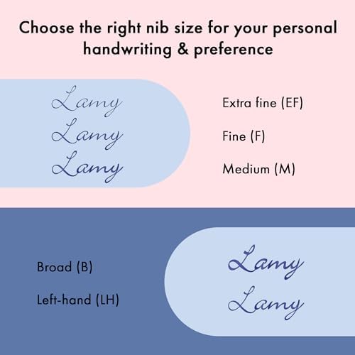LAMY safari lightrose - Fountain Pen with ergonomic grip & polished steel nib in size EF - ideal for any Writing & Calligraphy - including LAMY T 10 blue cartridge - Right-Handed