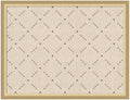 Kate and Laurel Framed Fabric Pinboard 26 x 20, Green Lattice Pattern Printed Linen Classic Bulletin Board for Use as a Vision Board or Wall Organization, Florence Gold Frame