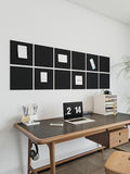 Thick Felt Pin Board Tiles 15 Pack, 11.8x11.8 Bulletin Board for Wall