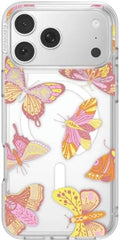 PopSockets iPhone 17 Pro Max Phone Case with MagSafe- Sunset Mariposa | Magnetic, Wireless Charging, Camera & Drop Protection, Butterfly, Moth, Luna, Western, Boho, Aesthetic