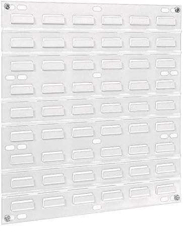 Akro-Mils 30618 Louvered Steel Wall Mount Panel Garage Organizer for Hanging AkroBin Storage Bins, 18-Inch W x 19-Inch H, White, 4 Pack