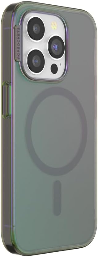 PopSockets iPhone 15 Pro Phone Case with MagSafe- Nightshade | Magnetic, Wireless Charging, Camera & Drop Protection, Green, Teal, Turquoise, iPad, Removable, Popper
