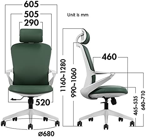Modern Swivel Chair Office Chair Ergonomic Desk Chair Computer Chair for Home Office Conference Room Chair Ergonomic Chair (Colour: Green) (Black)