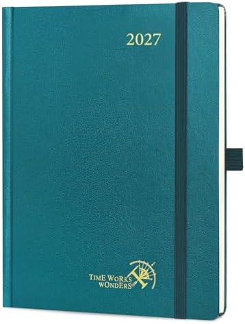 POPRUN 2027 Planner Weekly and Monthly, 6.5" x 8.75", Daily Calendar Book