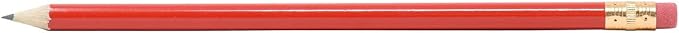 Pencil Guy Round Red Sharpened Pencils, Black Lead, 144 per box