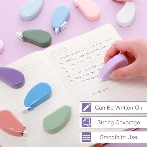 Chivao 100 Pack Mini Correction Tape Bulk for School, Office