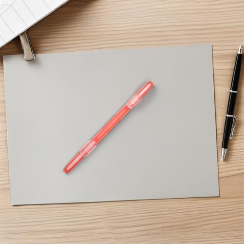 Lurrose 100pcs Plastic Document Binder Strips Double Hole File Fasteners Paper Organizers for Office School File Attaching Clips Random Color