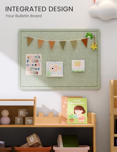 Fluxynara 23.6" x 17.1" Bulletin Board, Sage
