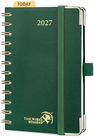 POPRUN Pocket Calendar 2027,4" x 6.25" Small Weekly Planner
