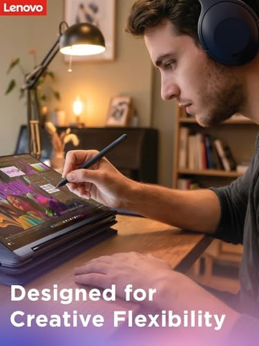 Lenovo Yoga Pen 2 with Magnetic Pen Case, AES 3.0 Stylus with 8192 Pressure Levels, USB C Rechargeable, Tilt Detection, Multi Protocol Support for Lenovo Yoga 2 in 1 PCs, Cosmic Blue