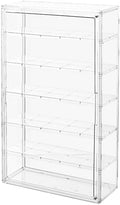 BOHOIDEE 6 Tiers Extra Large Clear Display Case for Figures, Acrylic Storage Organizers Box with Magnetic Door, Wall-Mounted Dustproof Showcase for Collectibles Action Figure