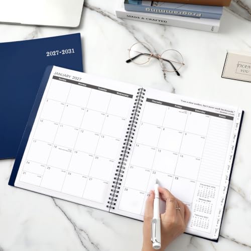 2027-2031 Monthly Planner/Monthly Calendar - 5 Year Monthly Planner