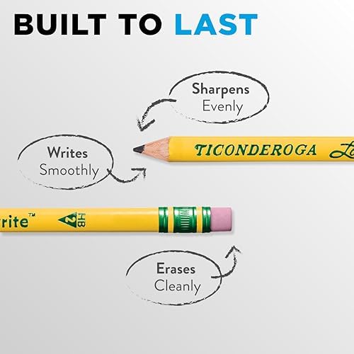 Ticonderoga Laddie Tri-Write Wood-Cased Pencils, #2 HB Soft