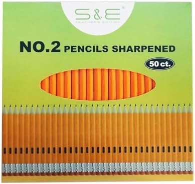 S & E TEACHER'S EDITION Wooden Pencils, 50Pcs