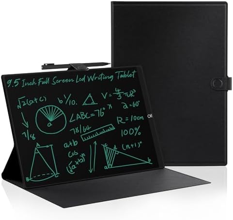 LCD Writing Tablet for Adults: 9.5 inch with PU Leather Case