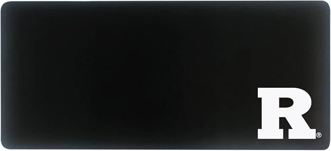 Rutgers University Classic Cloth Desk Mat, Durable Office Supplies, Non-Slip Base, Responsive Desk Pad with Smooth Cloth Surface, Black