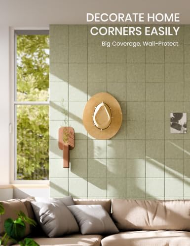 Fluxynara Felt Bulletin Board & Cork Board Alternative, Sage Green