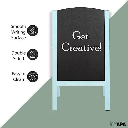 Ilyapa A Frame Chalk Board Easel Sign 18x31.5 in - Sandwich Signs Outdoor