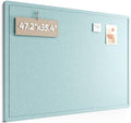 Fluxynara 47.2" x 35.4" Large Bulletin Board, Aqua Blue