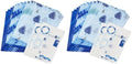 Hallmark Recyclable Flat Wrapping Paper Sheets with Cutlines on Reverse (12 Folded Sheets with Sticker Gift Tags) Winter Blue Plaid, Trees, Navy Blue, Light Blue, White, Gray (0005EW 1016) (Pack of 2)