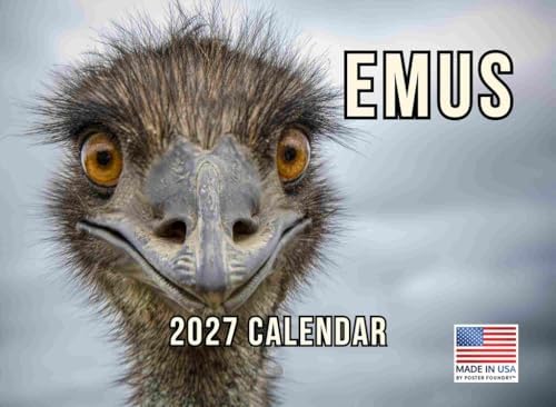 Emu Calendar 2027 Monthly Wall Calender 12 Month