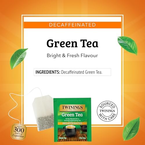 Twinings Decaffeinated Green Tea Bags, 100 CT Box (1 Pack)
