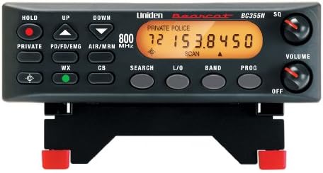 Uniden BC355N 300-Channel Base/Mobile Scanner, Close Call Capture, Pre-programmed Search Bands, NOAA Weather, Aviation, Marine, Railroad, NASCAR, and 'Non-digital' emergency services