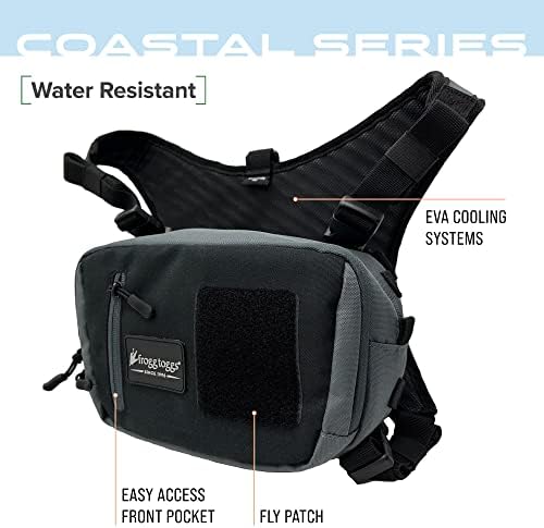 FROGG TOGGS Catchall Chest Pack, fly fishing anglers pack, Black, OS