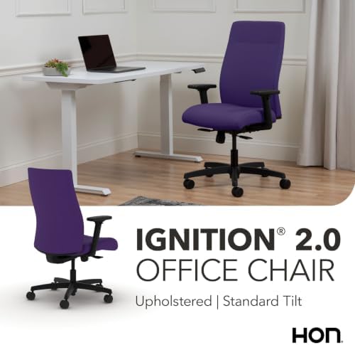 HON Ignition 2.0 Ergonomic Office Chair, Lumbar Support, Desk Chair, Iris