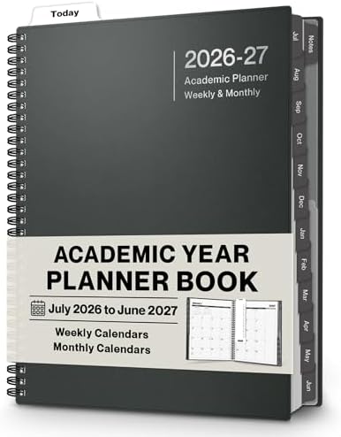 Dunwell 2026-2027 Planner 8.5x11, Weekly Monthly Academic Calendar