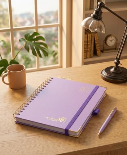 POPRUN 2026-2027 Weekly Planner 6.25" x 8.5" Weekly and Monthly Planner