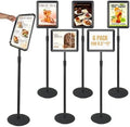 6PACK Sign Stand Holder 8.5×11-Inch for School Church Business Show,Black