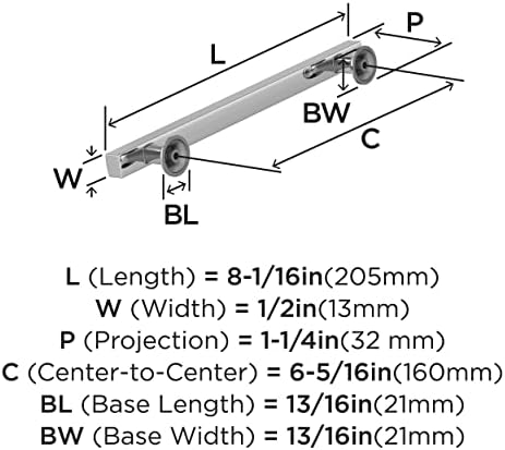 Amerock 6-5/16" Everett Polished Chrome Drawer Pull