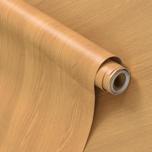 Extra Wide 48"x196" Natural Wood Contact Paper Yellow Brown Wood Vinyl