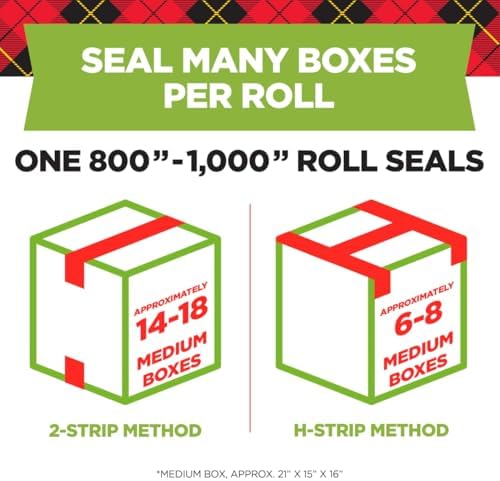 Scotch Sure Start Packing Tape, Clear, 1.88 in. x 25 yd., 6 Tape Rolls