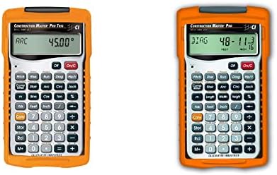 Calculated Industries Construction Master Pro Trig Advanced Construction Math Feet-Inch-Fraction Calculator & 4065 Construction Master Pro Advanced Construction Math Feet-inch-Fraction Calculator