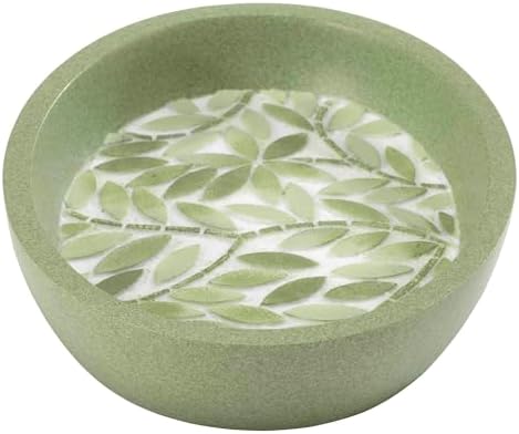 Avanti Linens - Soap Dish, 100% Hand-Painted Resin Bathroom Accessories, Botanical Home Decor (Stratford)