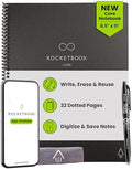 Rocketbook Core Reusable Smart Notebook, Letter Size 8.5x11, Black