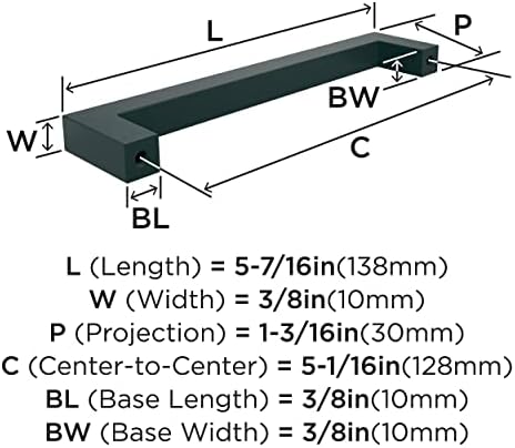 Amerock 5-1/16" Monument Matte Black Drawer Pull