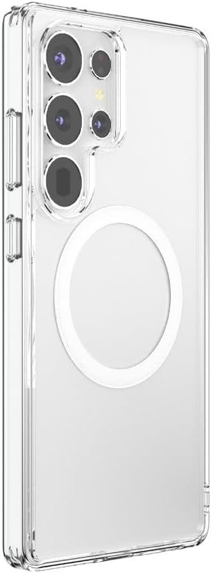 PopSockets Samsung Galaxy S25 Ultra Phone Case MagSafe- Clear | Compatible with MagSafe PopSockets, Drop Protection, Clear, Translucent, iPad, Removable, Popper