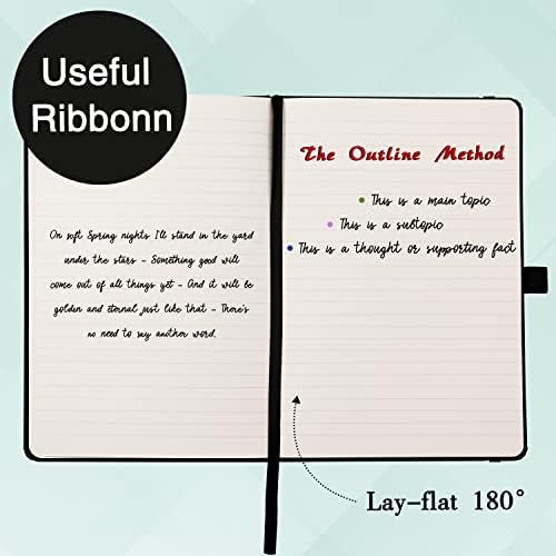 Ruled Notebook/Journal - Classic Lined Journal/Notebook, 5.3" x 8.26"