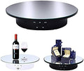 JAYEGT Motorized Rotating Display Stand, 7.87inch /17.6lbs Load, 360 Degree Electric Rotating Turntable for Photography Products, Jewelry, Cake,3D Model , Mirror Cover (Black/Button Control)