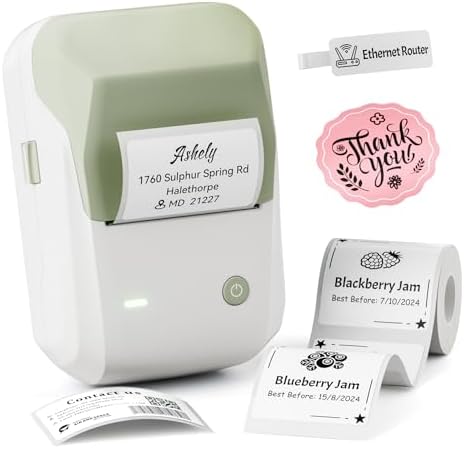 NIIMBOT B1 Label Maker Machine with Tape, 2Inch Thermal Label Printer
