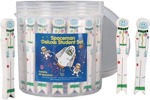 Really Good Stuff Spaceman Writing Spacers, Set of 30, Ages 4+, PreK+