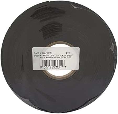 Master Magnetics Flexible Magnet Strip - One-Sided Magnetic Strip, Cuttable Magnet, 0.5" Wide, 0.06" Thick, 100 Feet, ZGN10PBX